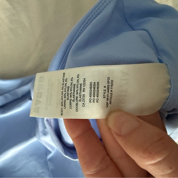 Aritzia Contour Blue Ruched Sleeveless Top Women’s Small - Picture 4 of 4